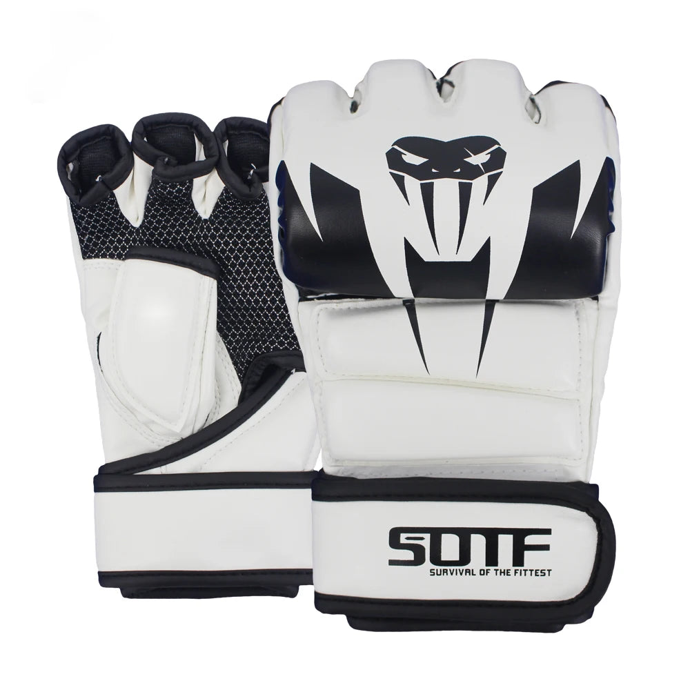 SOTF white MMA Venomous snake Multicolor Boxing gloves MMA gloves Tiger Muay Thai muay thai boxing fight glove Sanda pads box