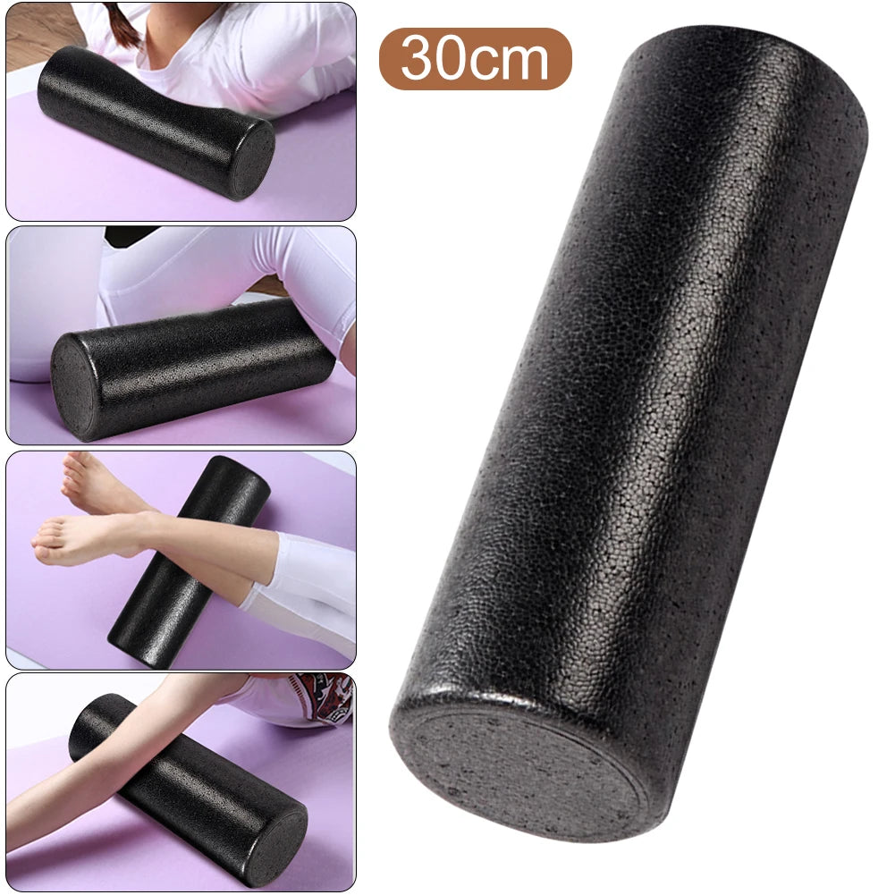 12 Inch Solid Core Back Foam Roller High-Density Foam Massage Roller Deep Tissue Massager for Exercise Massage Muscle Recovery