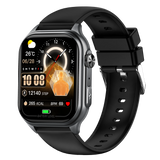 GE500 Nano SIM Card 4G B1 B3 B5 B8 HD Calling for Calling ECG SmartHealth Management Watch Leather Answer Calls Fitness Tracker