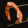 Vintage Halloween Print Bow Hairband, Spider Web Skull Pattern Knotted Headband, Party Dress‑up Hair Accessories for Ladies