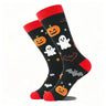 1 Pair of Personality Bat Mid Tube Men's Socks Skull Women's Socks Spider Tide Socks Bloody Hand Halloween Women's Socks
