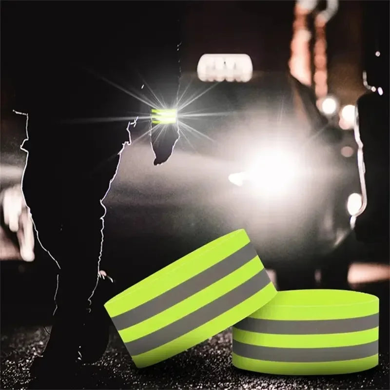 1~20pcs Reflective Straps Reflector Bands for Wrist Arm Ankle Leg High Visibility Tape for Night Walking Cycling and Running