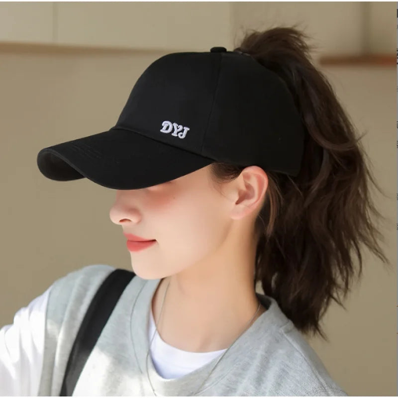 1PC Women's Adjustable Baseball Cap-Breathable,High Ponytail Sun Hat,Comfortable Fashion Sun Hat,Suitable for Outdoor Sports