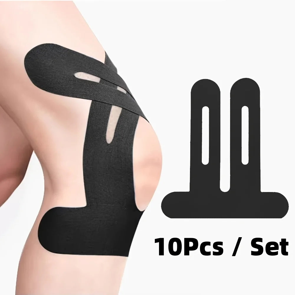 10PCS Kinesiology Tape for Knees,Waterproof & Elastic,Breathable Knee Tape,Athletic Tape Provide Support & Stability for Running