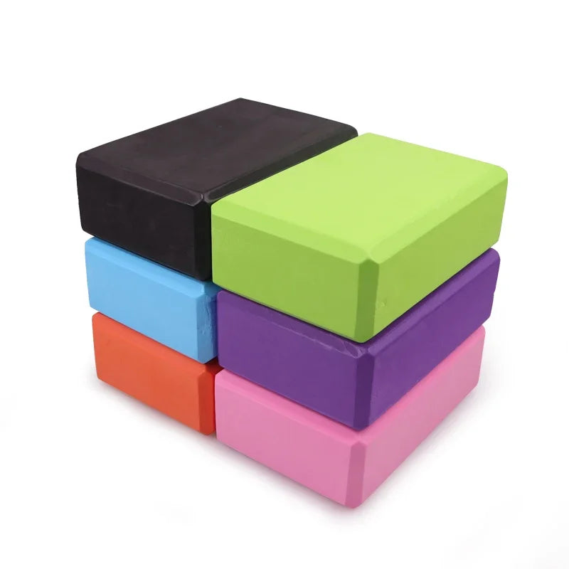 1Pcs High-Density Yoga Blocks EVA Foam Exercise Workout Fitness Bricks Pilates Stretch Handstand Non-Slip Gym Blocks Gymnastics
