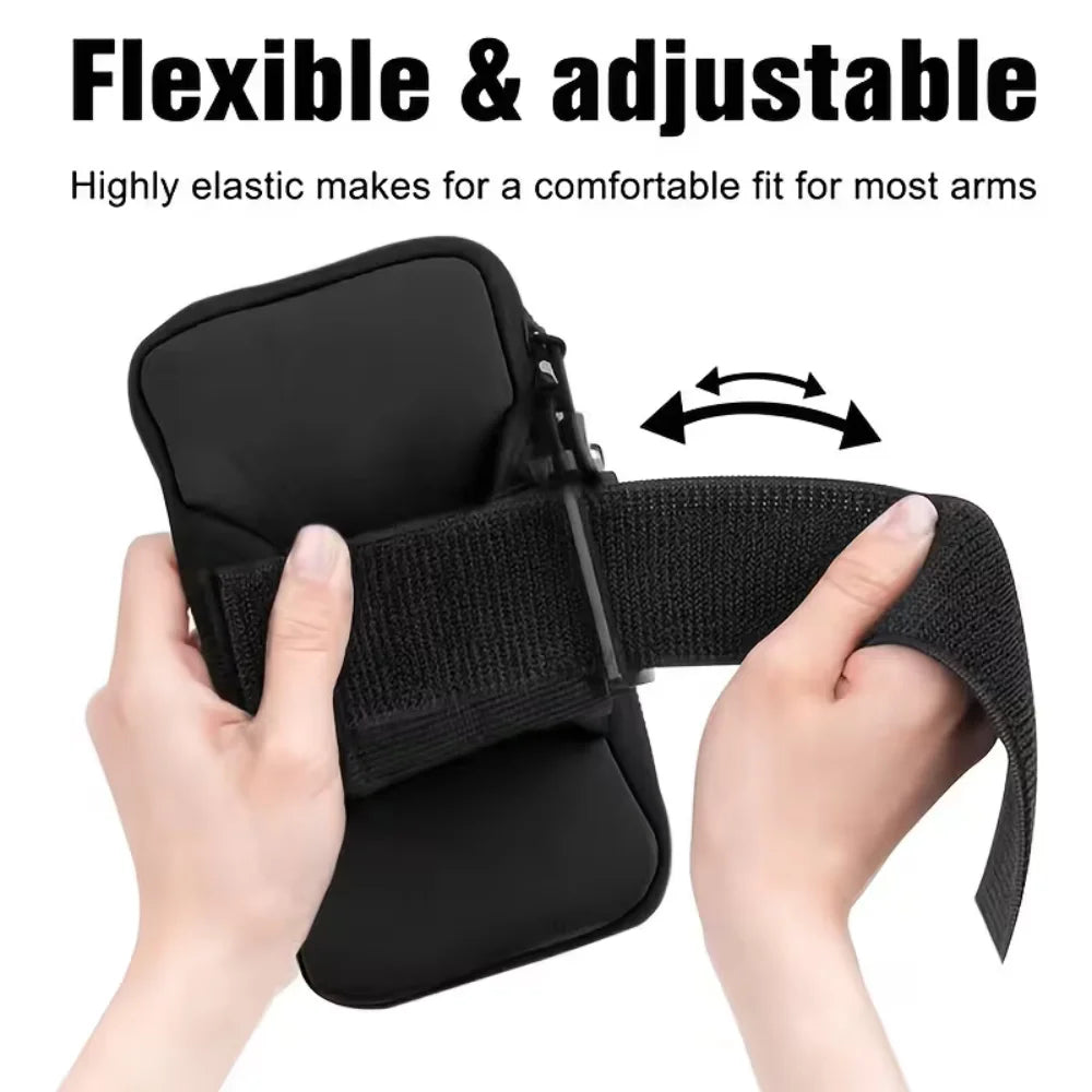 Neoprene Running Armband Phone Holder For Outdoor Sports Waterproof Arm Bag For Phone Ultra Light Armband For Jogging Marathon