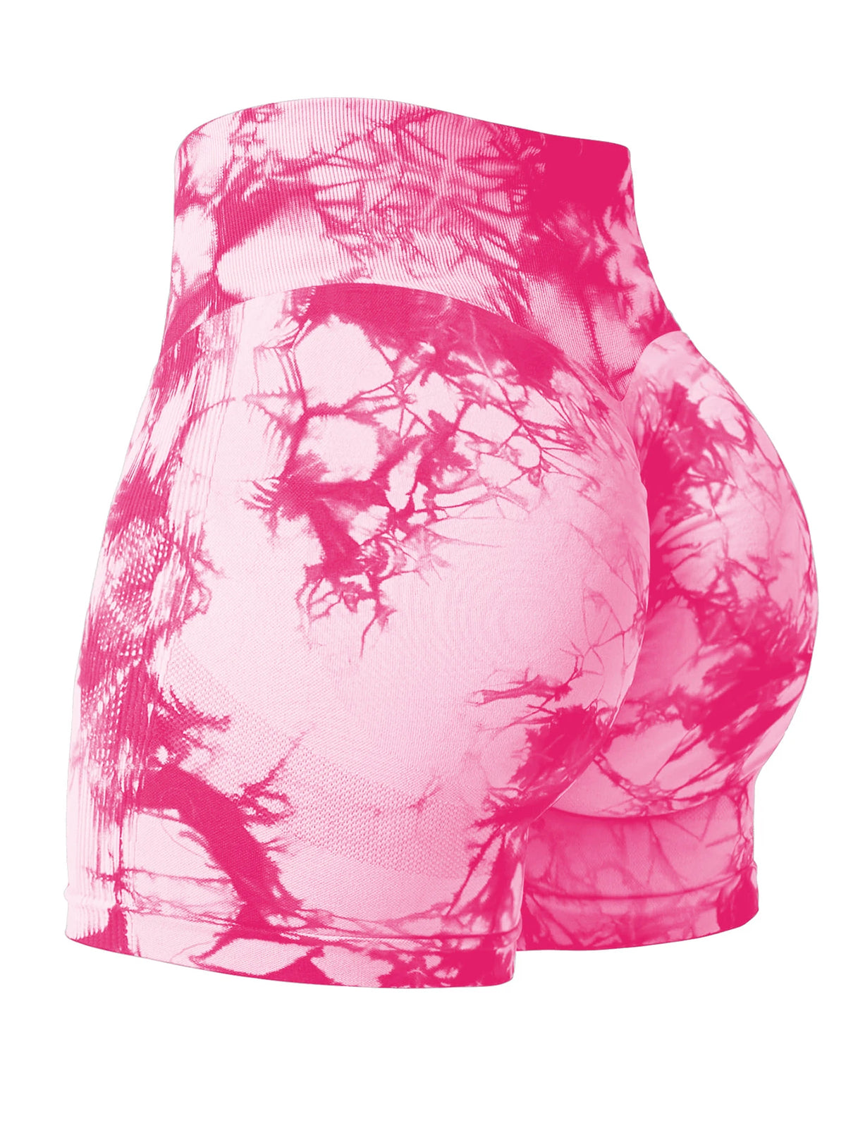2024 Summer New 16 Color Sexy Tie Dye Shorts Woman Fitness Seamless Butt Lifting Shorts One Pieces Activewear Running Outdoors