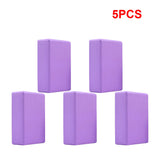 1-5PCS EVA Yoga Block Solid Color Yoga Balance Bricks Moisture-Proof High Density Yoga Blocks Body Shaping Blocks for Meditation
