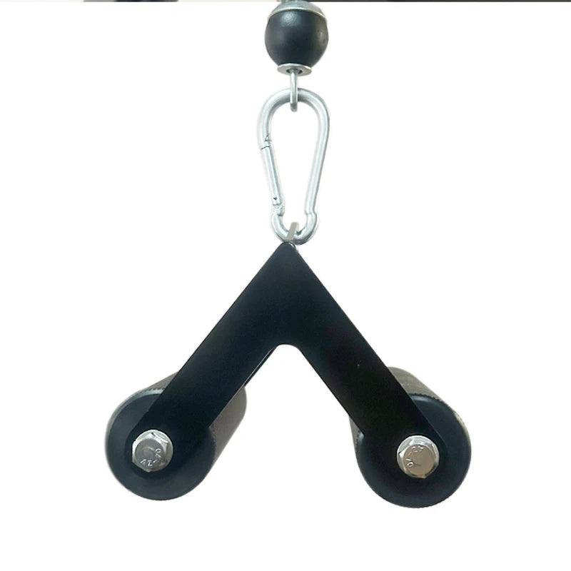 Upgraded Lat Pulldown Attachments Double D Handle, V Bar Cable Machine Attachments,