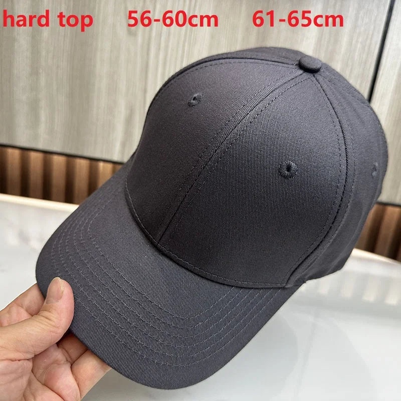 Big Head Man Baseball Caps Summer Mesh Plus Size Causal Peaked Hats 56-60cm 62-68cm Oversize XXL Snapbacks