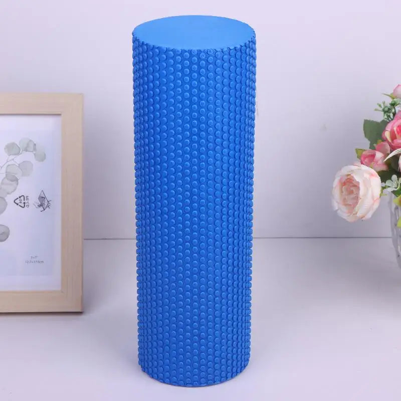 New【Yoga Roller Round EVA Foam Cylinder Roller For Pilates Exercise Enhanced Home Workouts Diameter 10cm Length 30cm】