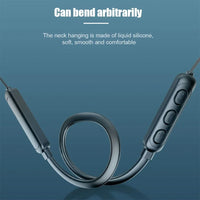 B7 Hanging Neck Headset Sweatproof Bluetooth Earphones Wireless Sports Headphone Stereo Neckband Earbuds for Smartphone Huawei
