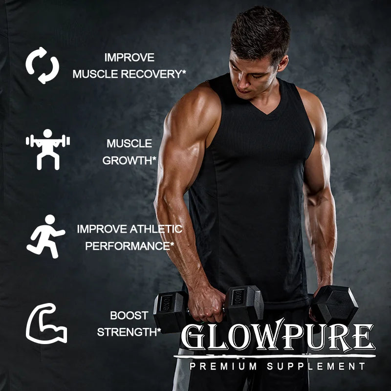 Creatine Monohydrate Capsules for Enhance Muscle Mass Strength & Performance Improvement Workout Recovery Mass Gainer