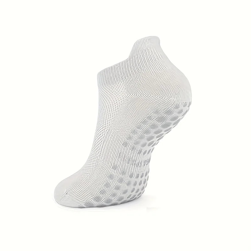 1-4 Pairs Grip Pilates Socks for Women Yoga Athletic Socks for Barre Ballet Barefoot Workout