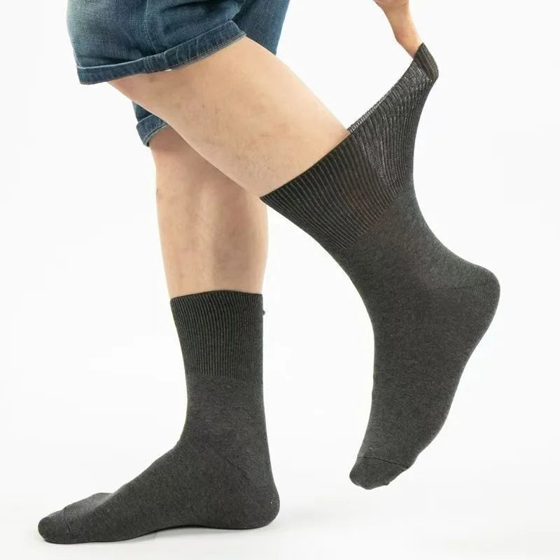 2/7Pairs Men's Non Binding Diabetes Socks Comfortable Breathable Shoes Suitable for Elderly and Pregnant Men Women for Fat Feet
