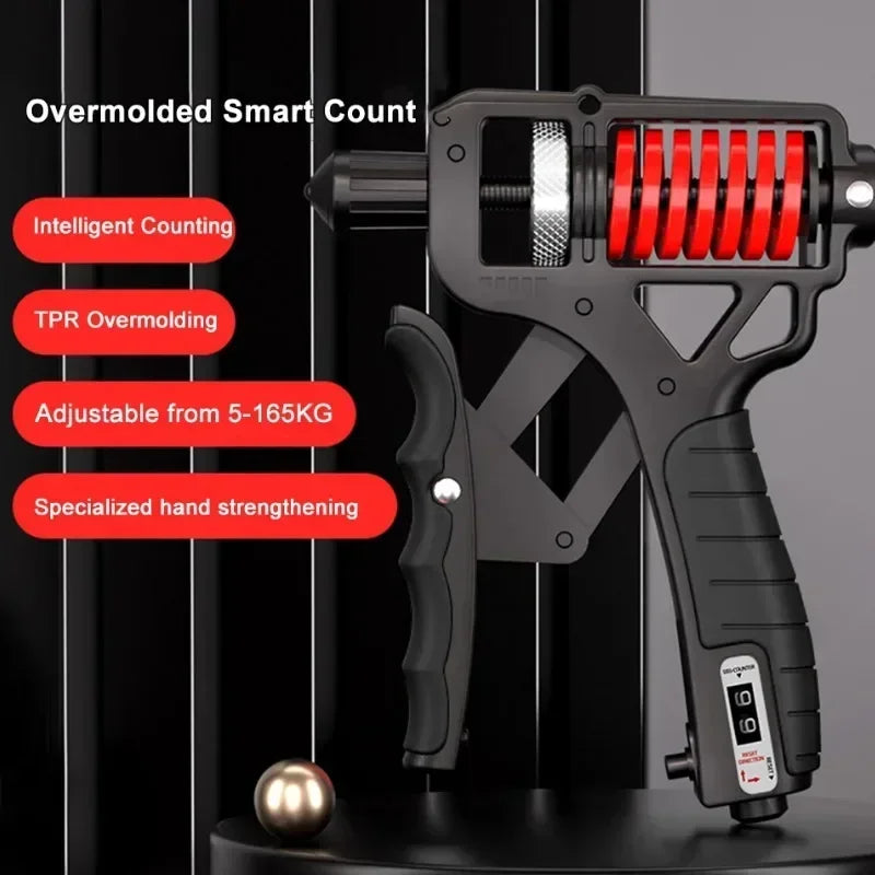 5-165Kg Adjustable Heavy Hand Grip Exercise Strengthener Gripper Finger Expander Arm Wrist Forearm Trainers Fitness Steel Spring