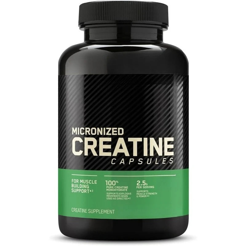 Creatine 2.5g Capsules for Adults - Supports Lean Muscle, Fitness & Recovery, Non-GMO, Gluten-Free, Vegan-Friendly, 60 Capsules