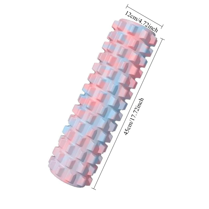 45cm Deep Tissue Massage Roller High‑Density Muscle Massager for Leg Back Body Pain Relief Fitness Exercise Yoga Home Fitness