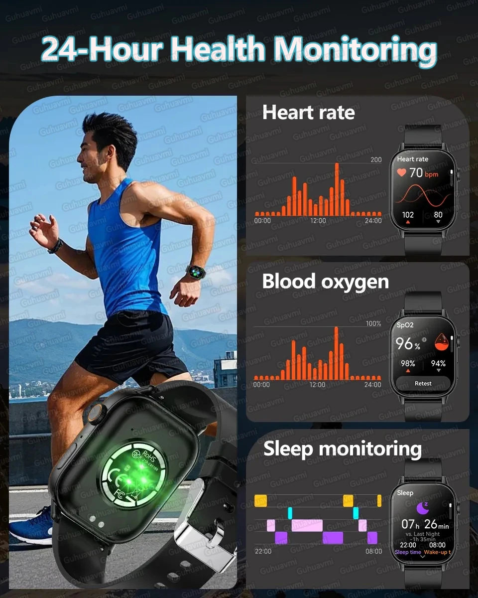 New For Android iOS Outdoor GPS SmartWatch Men 2.01