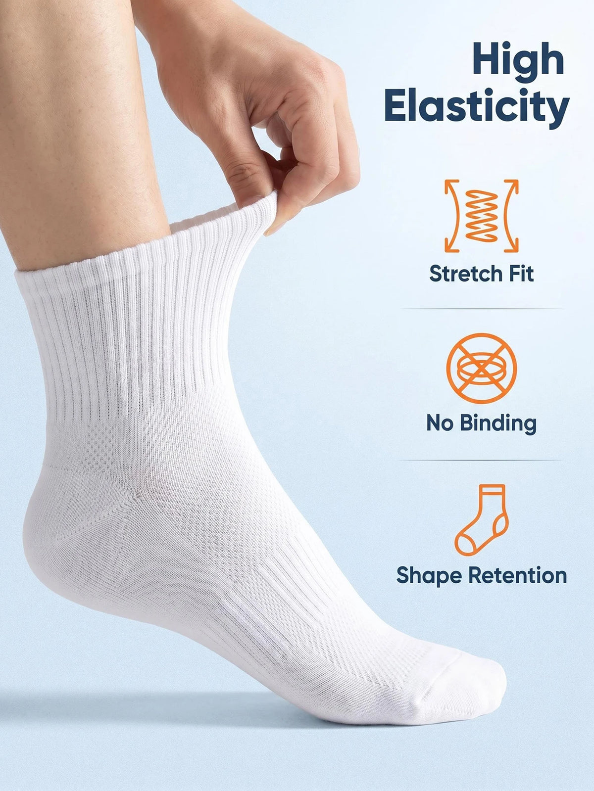 5 Pairs High-Quality Men's Bamboo Fiber Socks Breathable Mesh Spring Summer Anti-Odor Sweat-Absorbing Black Business Short Socks