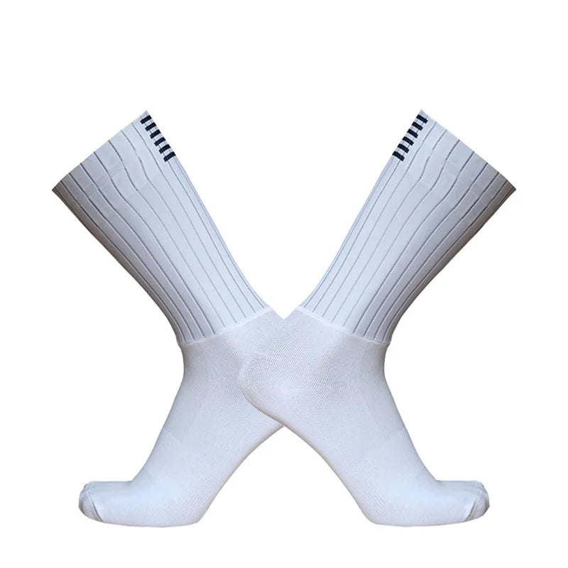 2026 New Cycling Slip Pro Socks Anti Team Aero Seamless Silicone Running Sport Road Bike Socks