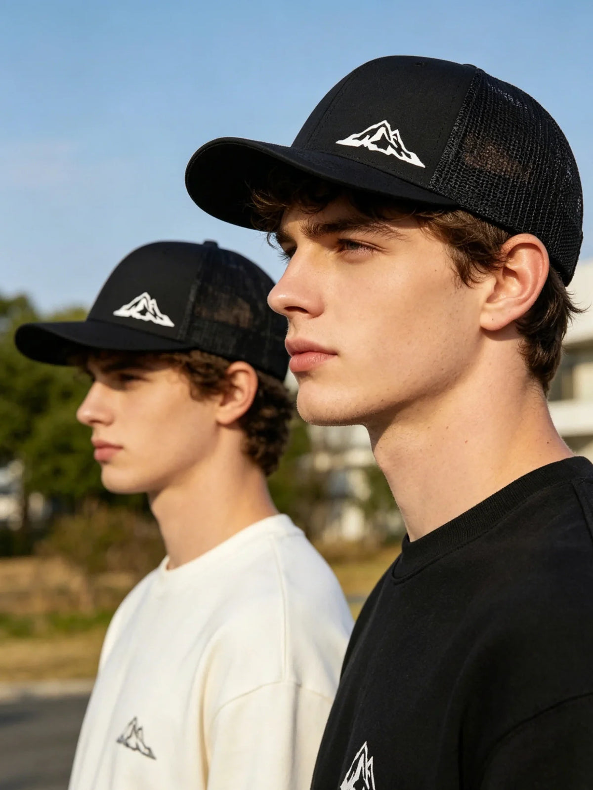 High Quality Neutral hat Casual Printed Baseball Cap Adjustable Trucker Mesh Hat Lightweight Outdoor Sports Sun Dad Cap Mesh Hat