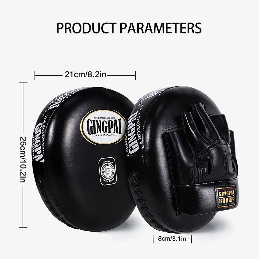 1 PC Thickened Microfiber Leather Muay Thai Hand Target Boxing Speed Target MMA Sanda Boxing Target Focus Training Taekwondo Pad