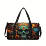 Classic Popular New skeleton 3D Printed Large Capacity Travel Bags Barrel Shape Crossbody Bag Outdoor Sports Bags Gym Yoga Bag