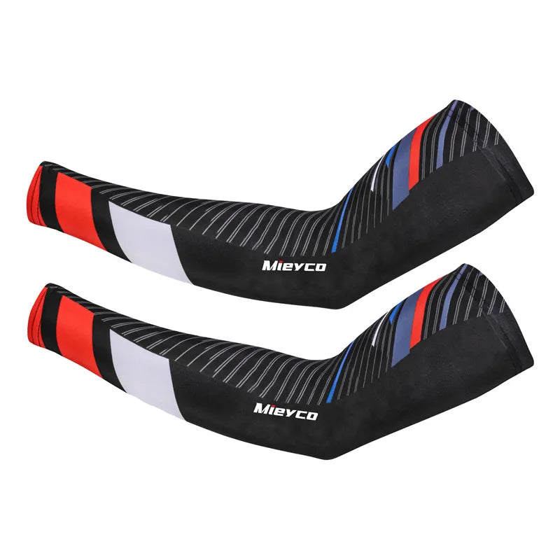 Mieyco Cycling Arm Sleeve Breathable Quick Dry UV Protection Running Ice Fabric Arm Sleeves Fitness Basketball Sunscreen Bands