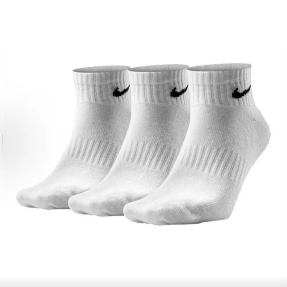 Nike Everyday Cushion Crew Logo Running Crew Socks Unisex Combo Pack White SX7664-100