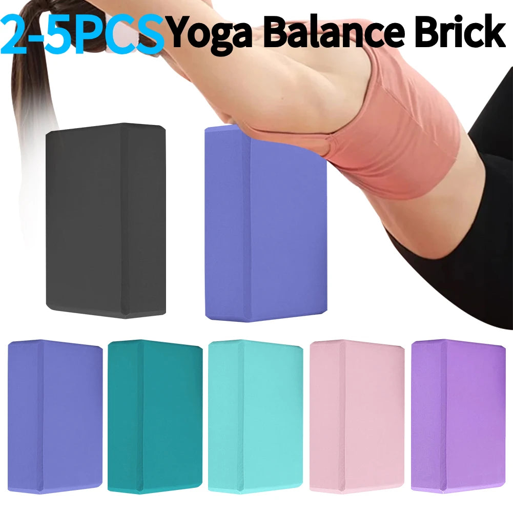 2-5PCS EVA Yoga Block Yoga Building Blocks Moisture-Proof High Density Yoga Blocks Body Shaping Yoga Blocks Yoga Supplies