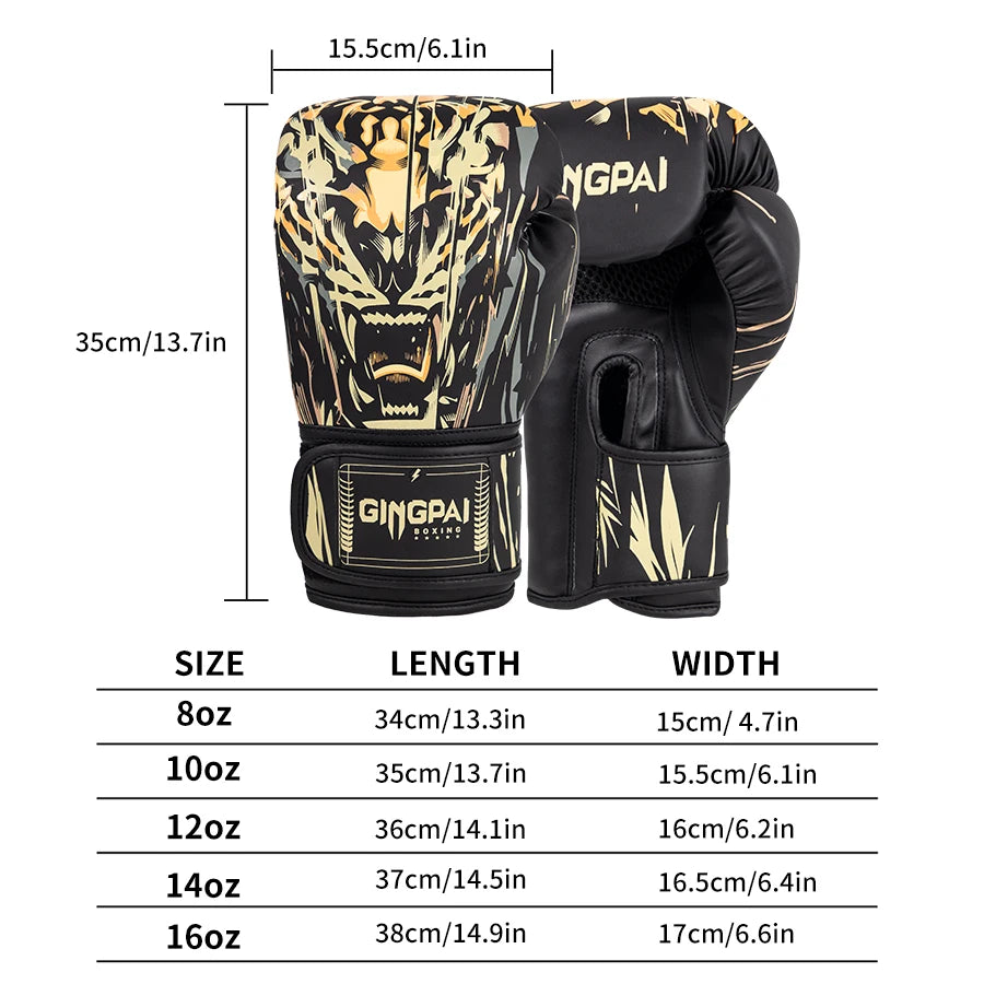 Professional Boxing Gloves Practical Combat Adult Sanda Training Muay Thai Combat Sandbag Punching Competition Thickening