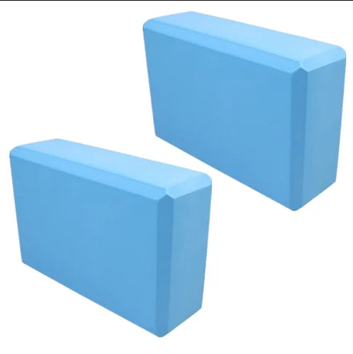 Set of 2 Yoga Blocks  Made from High Density Foam, Lightweight Supportive And Odor-Free - Essential Yoga Gear for Women Gym