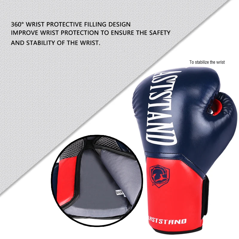 8/10/12/14oz Boxing Gloves Adult Men's Sanda Combat Punching Bag Training Women's Thick Breathable Muay Thai Combat