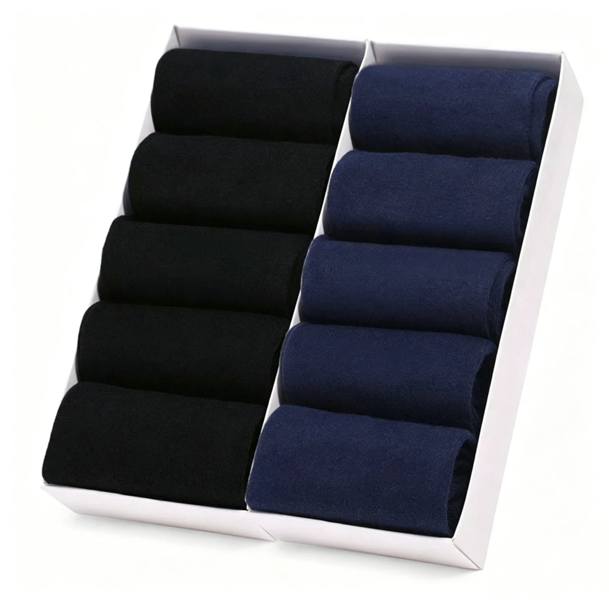 10Pairs/Lot Black Grey Men's Socks Business Solid Color Casual Simple Socks Deodorant Breathable Cotton Sports Mid-calf Socks