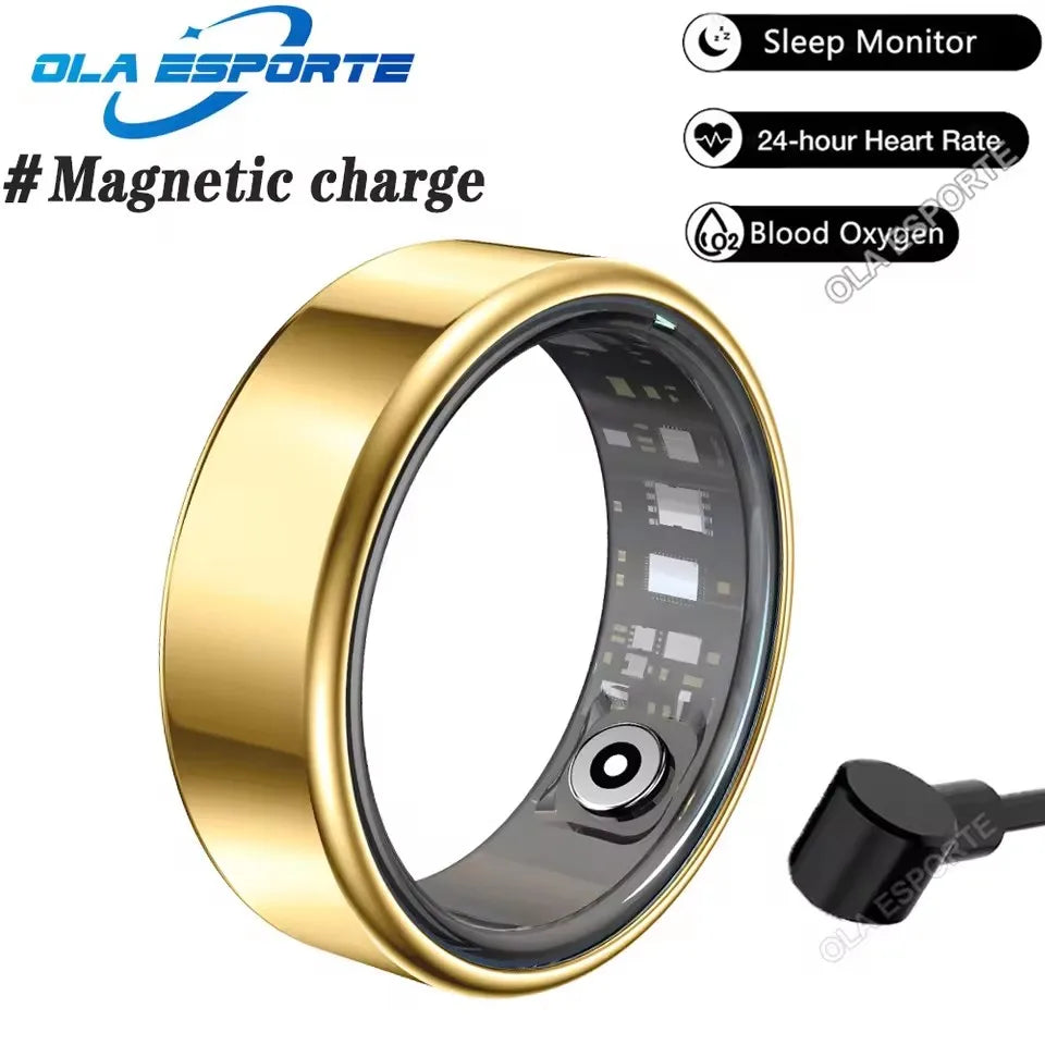 New Smart Ring Waterproof Health Monitor Smartring Take Photo Exercise Record Bluetooth Ring Birthday Gift Men Women Ring