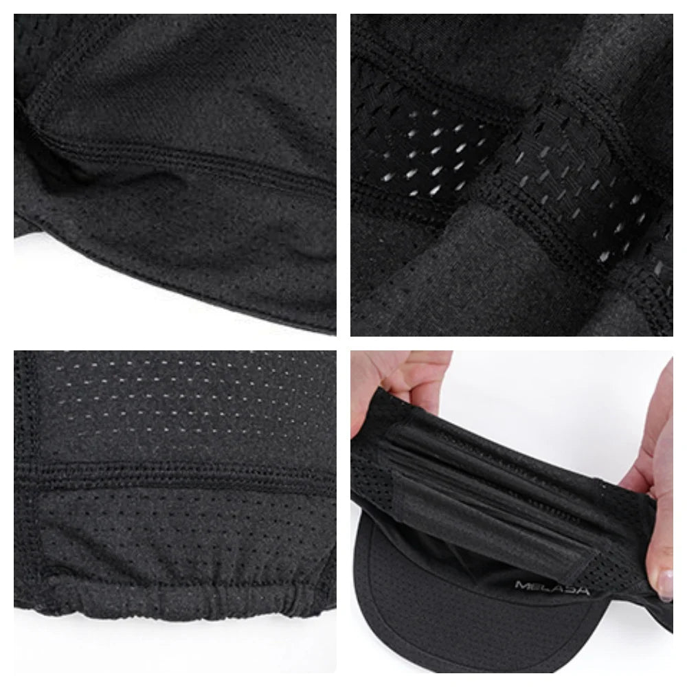 Classic Polyester Cycling Caps Summer Breathable Mesh Sports Quick Dry Thin Bicycle Hat Men and Women Small Brim Baseball Cap