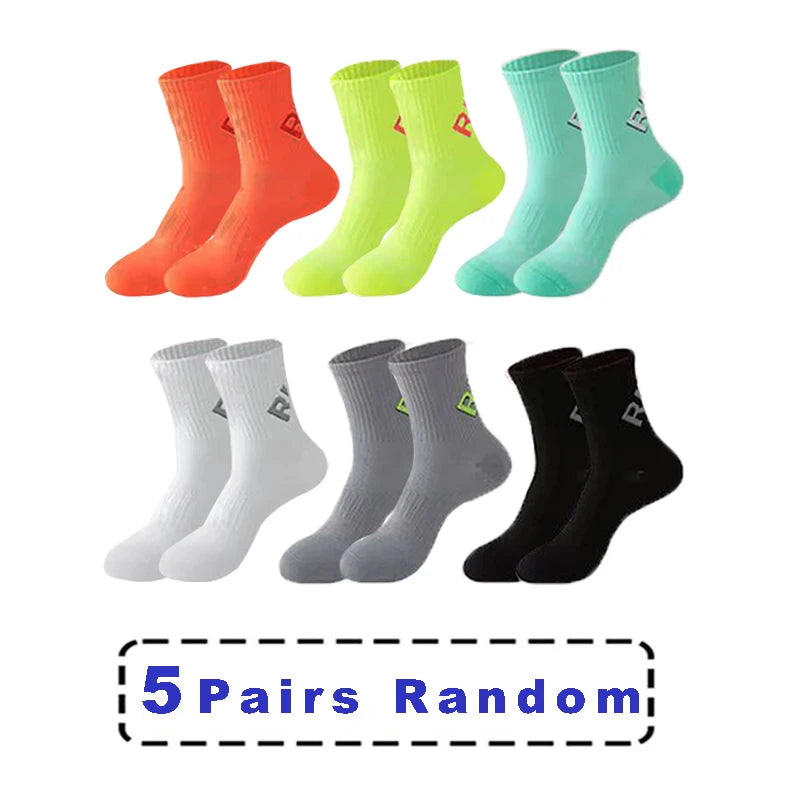 2Pairs Of Running Socks For Men And Women, Short Tube Towel Bottom Sports , Low Top Marathon , Fitness Basketball pressure Socks