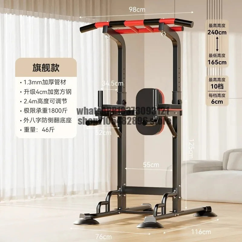 Dip Station Pull Up Bar Power Tower Assistive Trainer Multi-Function Home Gym Strength Training Fitness Equipment 1