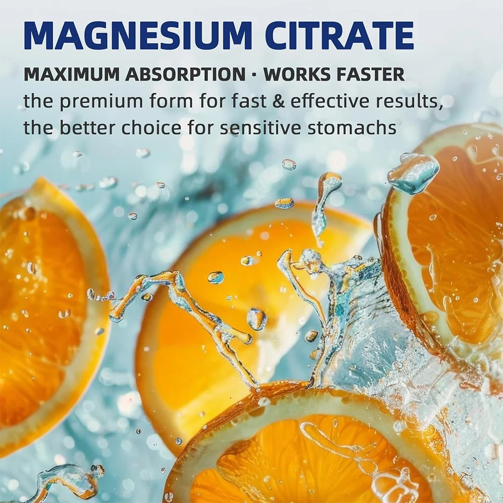 Magnesium Citrate Capsules 1000mg,High Absorption Supplement - Sleep, Muscle & Heart Support,Non-GMO Vegan