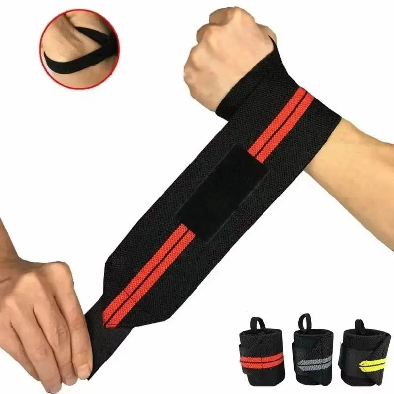 Weight Lifting Wristband Elastic Breathable Wrist Wraps Bandage Gym Fitness Weightlifting Powerlifting Wrist Brace Support Strap