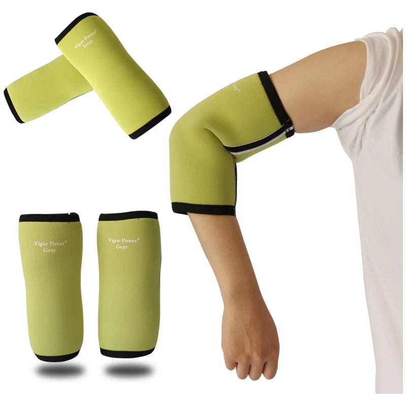 Neoprene Elbow Support for Muscle Composition, Gym Grip Pads for Workout Cross Fitness, Weight Lifting, 1 Pair