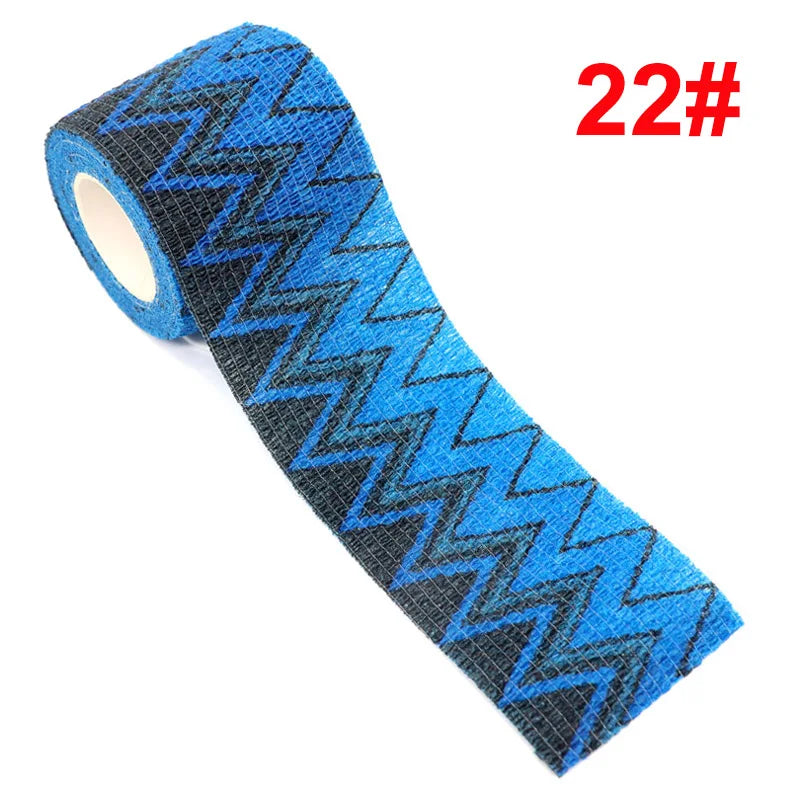 1 Pcs Printed Therapy Elastic Bandage Bands 4.8m Sports Colorful Self Adhesive Wrap Tape for Finger Joint Knee Animal Pet