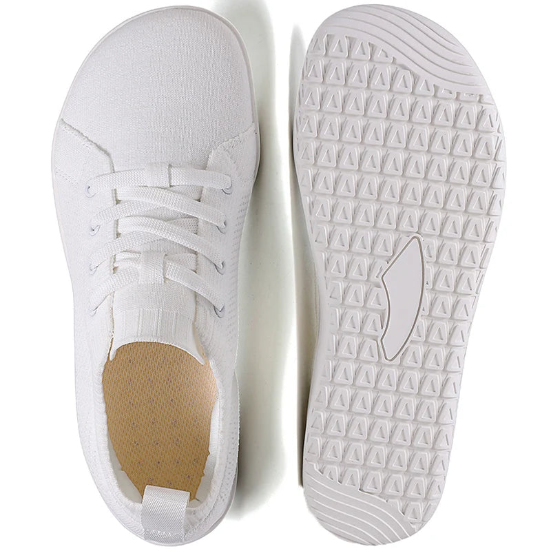 Wide-toed Shoes Men's Zero Drop Minimalist Fashion Simple Casual Sneaker Barefoot Shoes Women's Jogging Shoes Mesh Walking Shoes