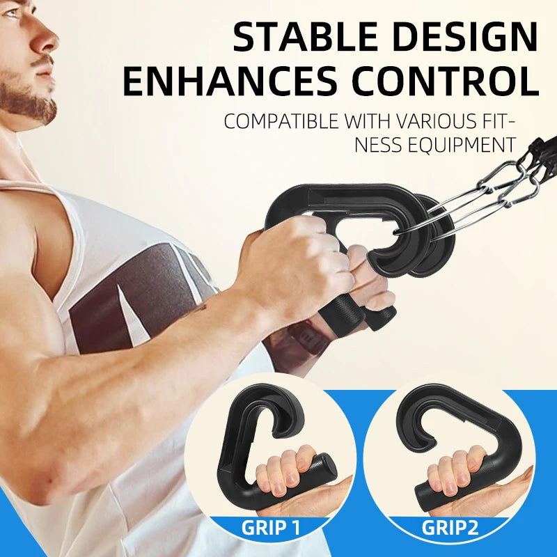 Gym Grade Grip Bar High Strength Nylon Double Hook Non-Slip Wear-Resistant Design Home Commercial Dual Purpose Trainer