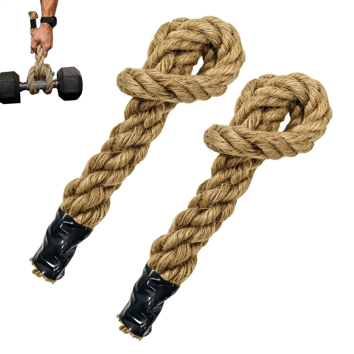 2Pc Heavy Duty Pull Up Rope Grips Reusable Arm Strength Training Tool Comfort Grip Pull-Up Assist Trainer Build Back Arm Muscles