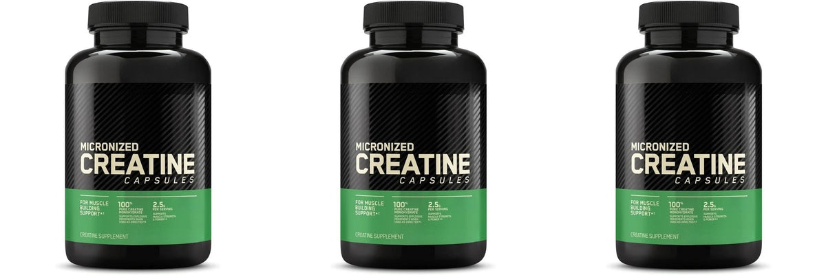 Creatine 2.5g Capsules for Adults - Supports Lean Muscle, Fitness & Recovery, Non-GMO, Gluten-Free, Vegan-Friendly, 60 Capsules