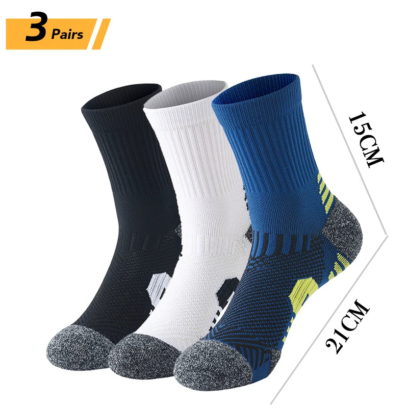 9/5/3/1 Pairs Men's Sport Socks Breathable Outdoor Running Basketball Socks Cotton Training Short Tube Socks For Men