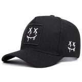 Unisex XX Smiling Face Embroidery Baseball Net Caps Spring and Summer Outdoor Adjustable Casual Hats Sunscreen Hat