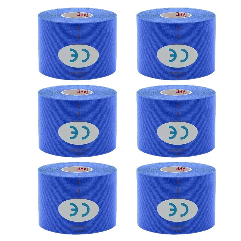 5pcs 5cm tape kinesio tape grip tape Athletic Recovery Elastic Kneepad Muscle Pain Relief Knee Pads Support Bandage Fitness
